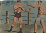 James J. Jeffries vs Tom Sharkey Police Gazette Boxing Lithograph