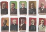 C. 1909 Heroes of the Spanish (American) War Lot of (10) Strip cards