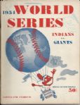 1954 World Series Program at Cleveland - Scored for Game # 4 Clincher