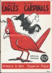 1960 Philadelphia Eagles (World Champions) Football Program vs Cardinals