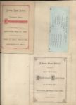 1882 Albany (NY) High School Lot of (3) Paper Items