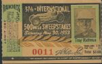 1953 Indianapolis 500 Racing Ticket