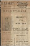1933 Murray St. vs Western Kentucky College Basketball Scorecard