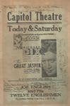 1933 Movie Star Handbill from the Capitol Theatre in Murray, Kentucky