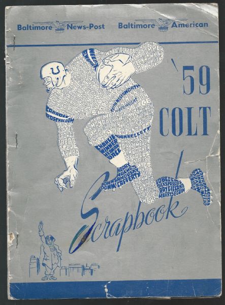 1959 Baltimore Colts (World Champions) Media Production Scrapbook