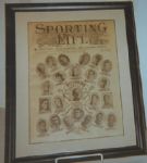 1909 Pittsburgh Pirates Sporting Life Framed Display Issue with Honus Wagner 