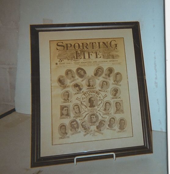 1909 Pittsburgh Pirates Sporting Life Framed Display Issue with Honus Wagner 