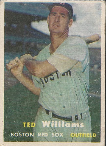 1957 Ted Williams (HOF) Topps Card - No. 1 in the Set