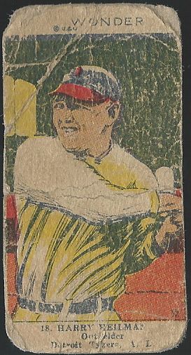 1923 W515 Harry Heilmann (HOF) Baseball Strip Card