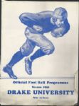 1930 Drake University Football Program vs Grinnell College with Ticket Stub