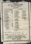 C. 1930 Grinnell College Football Team (Iowa) Handbill with Complimentary Scorecard
