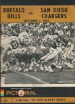 1967 Buffalo Bills (AFL) vs SD Chargers Game Program 