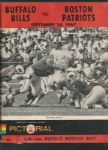 1967 Buffalo Bills (AFL) vs Boston Patriots Game Program 