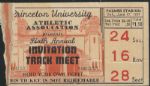 1939 Princeton University Invitational Track & Field Meet Ticket