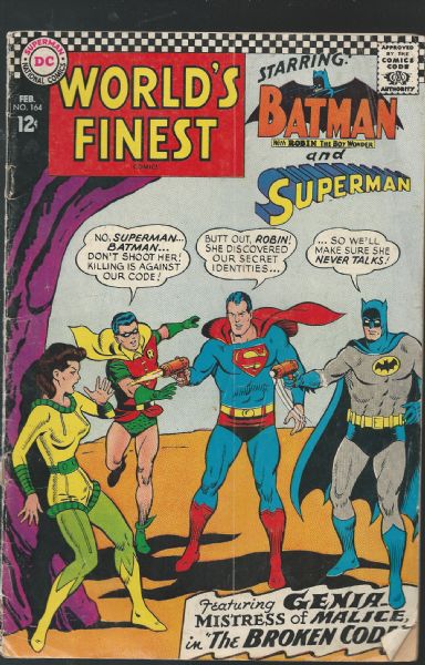1967 World's Finest - Batman & Superman Team - Vintage Comic Book 