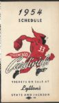 1954 Chicago Cardinals (NFL) Fold-Out Pocket Schedule
