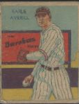 1935 Diamond Stars Earle  Averill (HOF) Ungraded Baseball Card