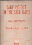 1936 Original "Take Me Out to the Ball Game" Sheet Music