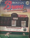 1949 Boston Braves Official Program at Braves Field