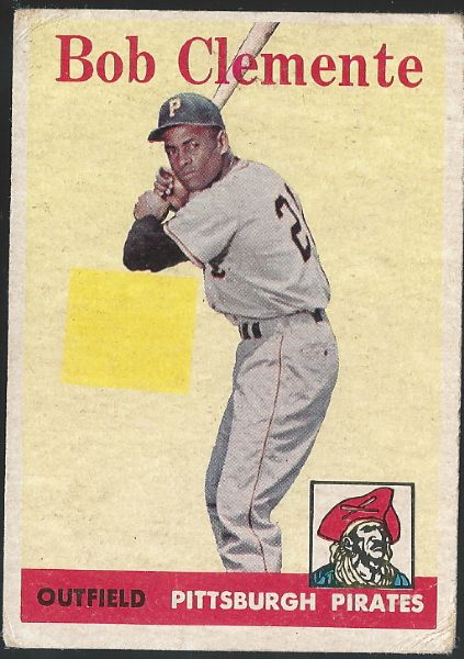 1958 Topps Roberto Clemente Baseball Card