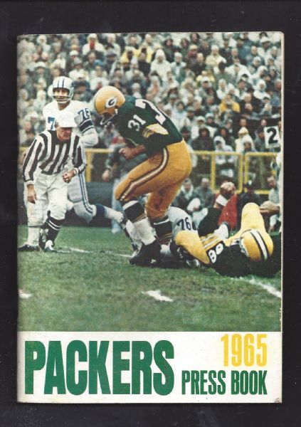 1965 Green Bay Packers (World Champions)  Press Guide
