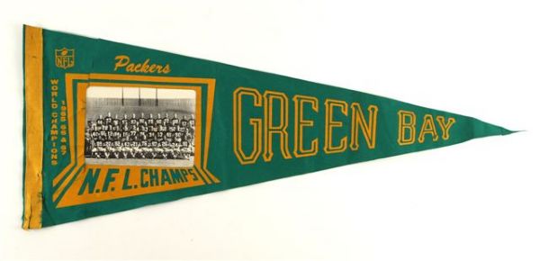 1967 Green Bay Packers (World Champions) Team Picture Pennant