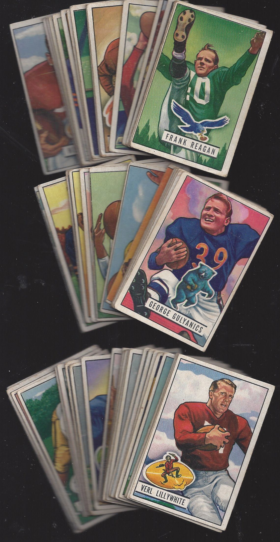 Lot Detail 1951 Bowman Football Partial Set of (53) Cards