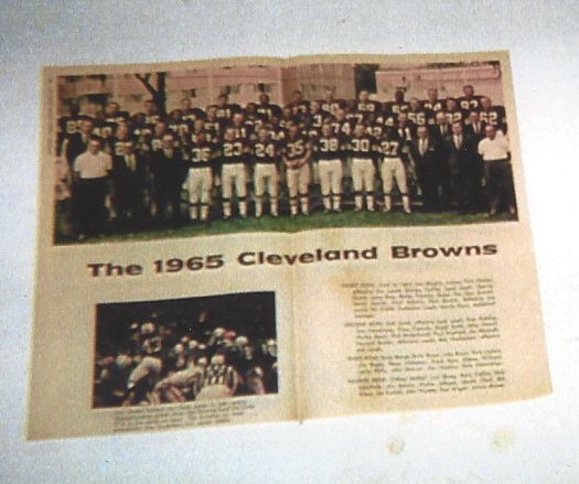 1965 Cleveland Browns (NFL) Team Coloroto Photo