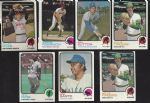 1973 Topps Baseball Card Lot of (105) with (5) HOFers and (18) Hi Numbers