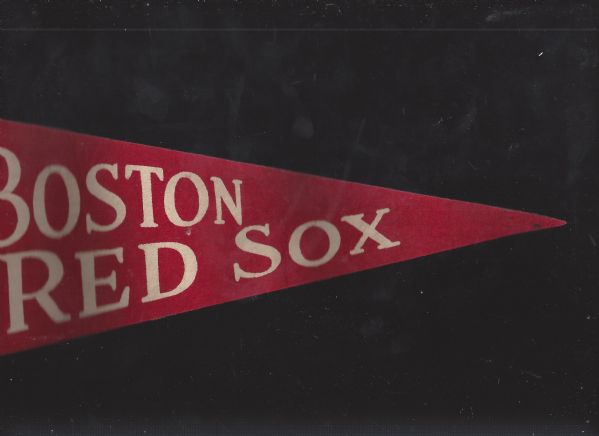 1950's Boston Red Sox Fenway Park 3/4 Size Felt Pennant