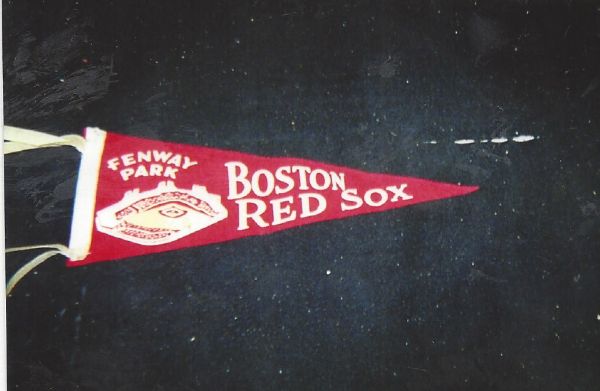 1950's Boston Red Sox Fenway Park 3/4 Size Felt Pennant