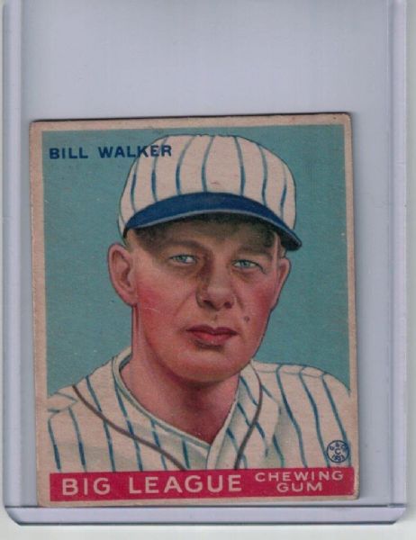1933 Goudey Card - Bill Walker