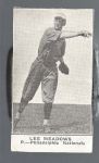 1921 Lee Meadows W575-1 Baseball Strip Card