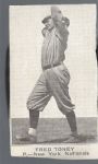 1921 Fred Toney W575-1 Baseball Strip Card