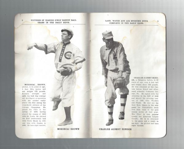 1910 World Series (Cubs vs Athletics) Chicago Daily News Issued Program Booklet