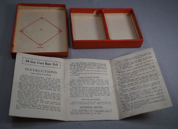 1914 Baseball Card Game Empty Display Box