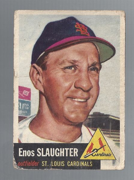 1953 Enos Slaughter (HOF) Topps Baseball Card