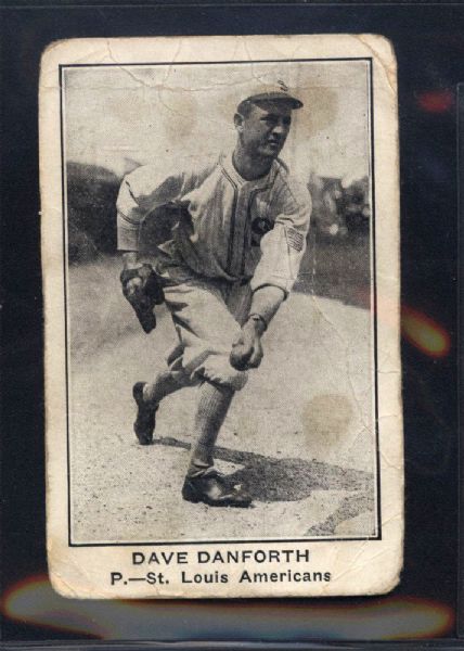 1922 Dave Danforth (  ) E121 American Caramel Card