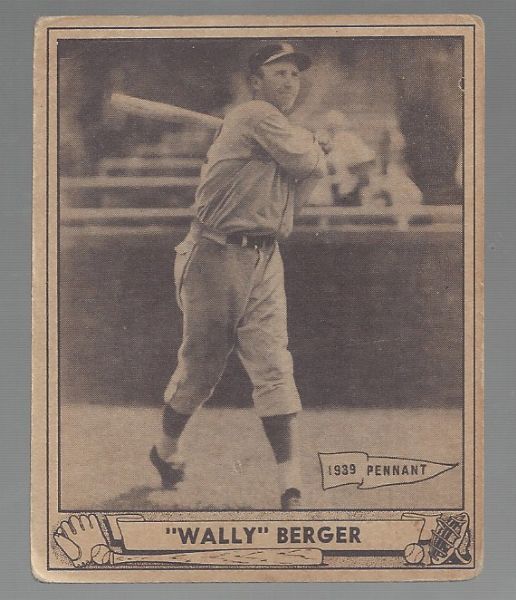 1940 Wally Berger Playball Baseball Card