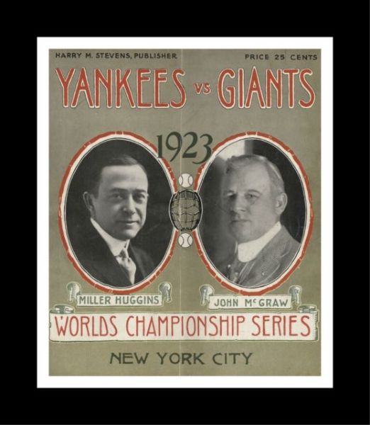 1923 World Series Program at Yankee Stadium