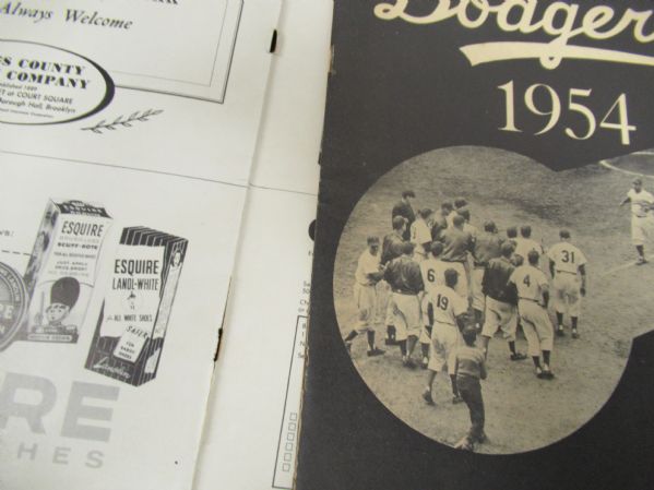 1954 Brooklyn Dodgers Yearbook