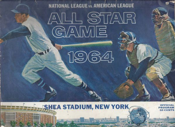1964 MLB All-Star Game Program at Shea Stadium