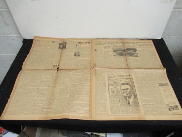 1920 Sporting News Partial Baseball Paper