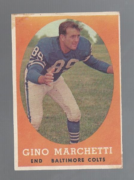 1958 Gino Marchetti (HOF) Topps Football Card