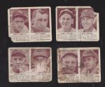 1941 Double Play Cards Lot of (4) Lesser Condition