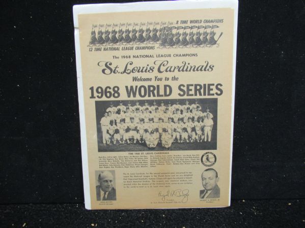 1968 World Series (St. Louis Cardinals) Sporting News Team Display Piece