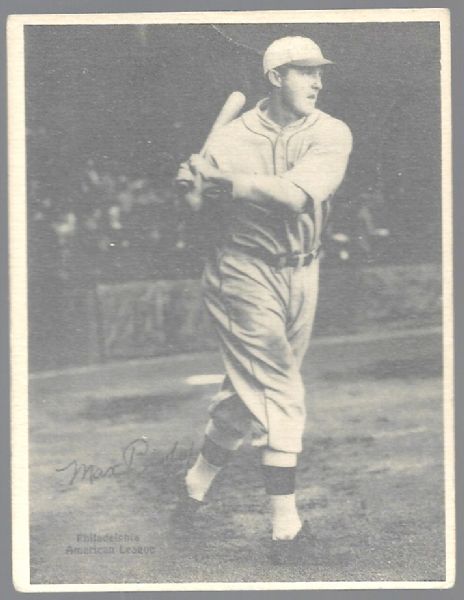1929 Max Bishop (Philadelphia A's) Kashin Baseball Card