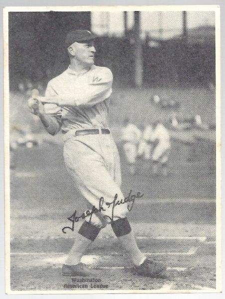 1929 Joe Judge (Washington Senators) Kashin Baseball Card