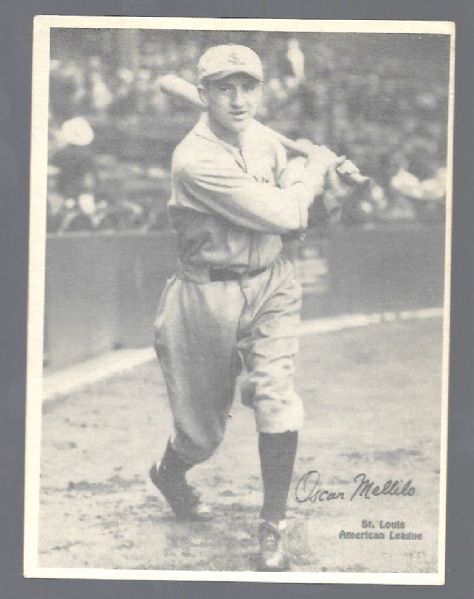 1929 Oscar Mellilo (St. Louis Browns) Kashin Baseball Card