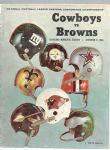 1968 NFL Eastern Conference Championship Game Program - Cowboys vs. Browns 